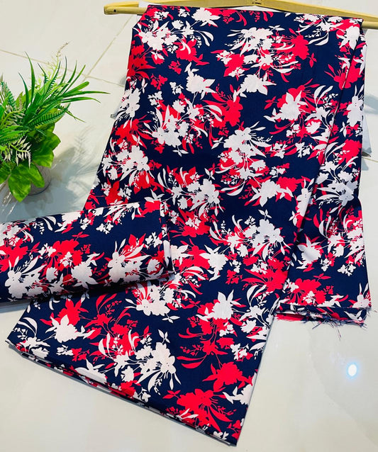 Summer Cotton UnStitched 2pc Suit